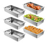 6” Deep Full Size 1/1 Stainless Steel Food Pans (6 Pack)