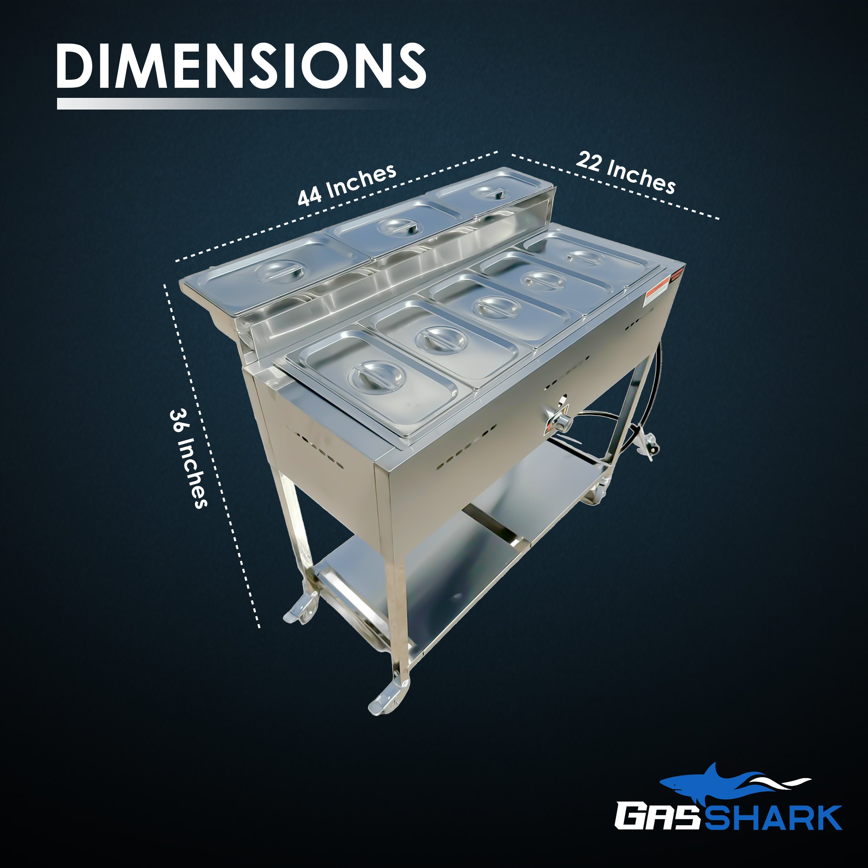 5 Container Steam Table Food Warmer