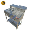 3.5 Gallon Deep Fryer Cart with Steam Table and Serving Shelf